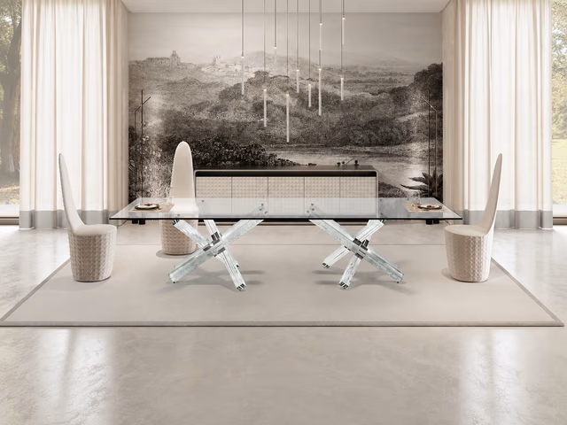 Transeo 72 Craquelé Dining Table by Reflex