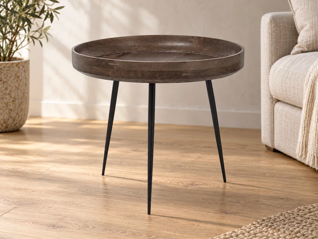 Bowl Table — Sirka Grey, L by Mater