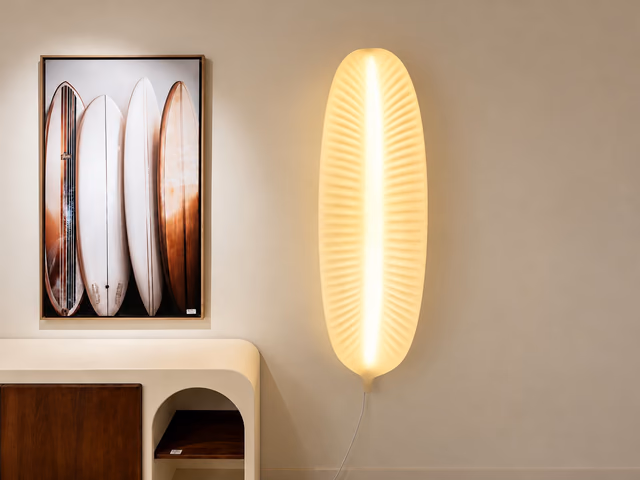 Banana Leaf Applique Wall Lamp by Slide