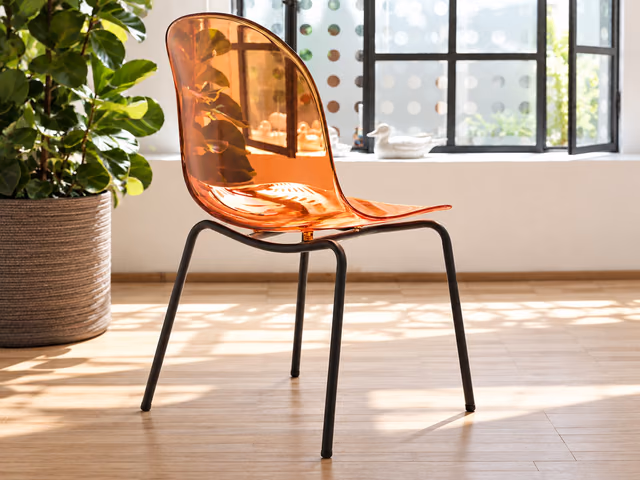 Academy Chair, Polycarbonate, Metal Legs by Connubia