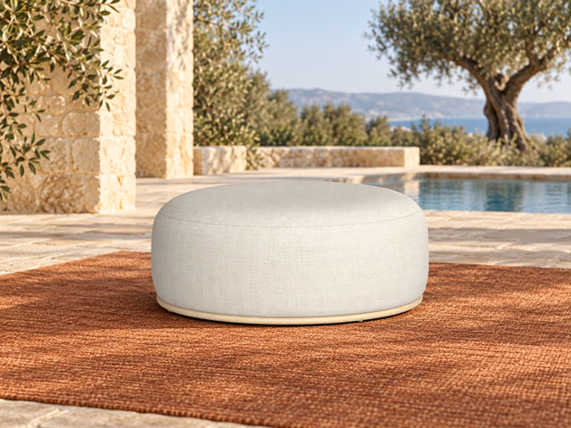 Scacco Round Ottoman by Talenti