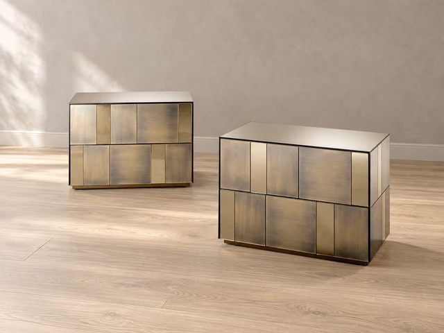 Satin Comodino Nightstand by Reflex