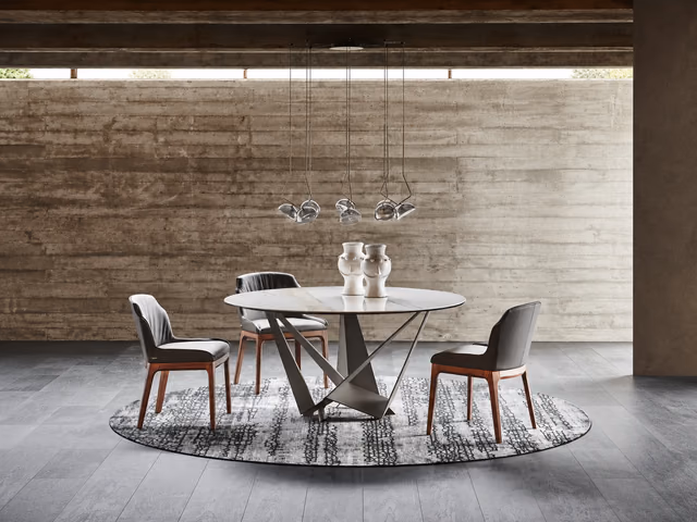 Skorpio Keramik Round Dining Table by Cattelan Italia