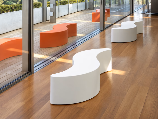 Wave Bench by Slide