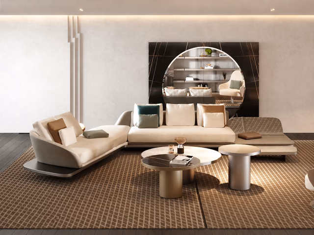 Segno Sofa Chaise Lounge by Reflex