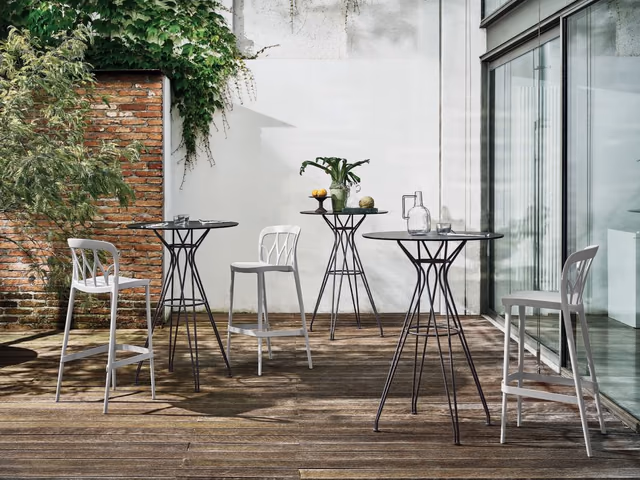 Vincent High Outdoor Table Base by Bontempi