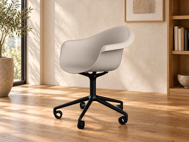 Incasso Swivel Armchair With Caster by Vondom