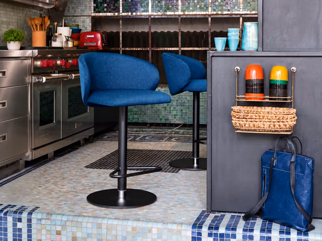 Tuka Stool, Upholstered by Connubia