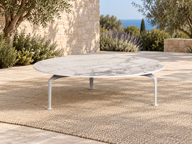 Cruise//Alu D120 Round Coffee Table by Talenti