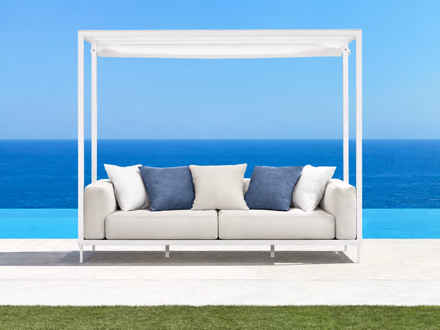 CleoSoft//Alu Canopy Sofa by Talenti