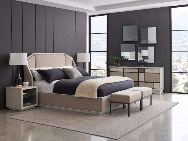 Expressions Upholstered Bed by Caracole