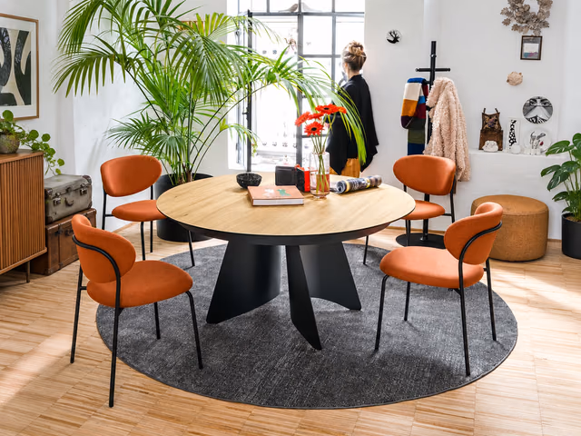 Orion Dining Table, Round by Connubia