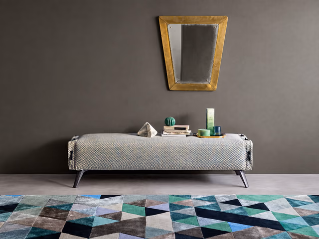 Cuff Bench and Ottoman by Bonaldo
