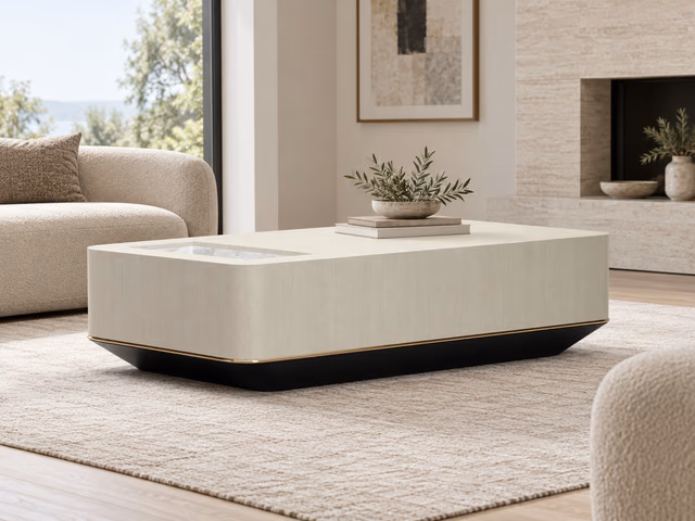 Madera Plinth Cocktail Table by Caracole