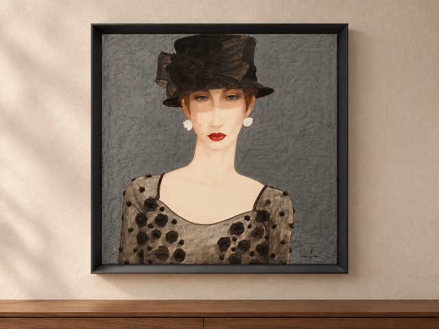 Donna a Teatro Lithograph by Natuzzi Italia