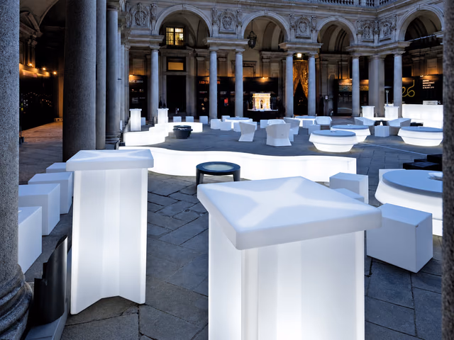 X2 Glass Tabletop by Slide
