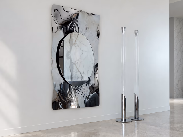 Impact Supersilver Specchio Mirror by Reflex