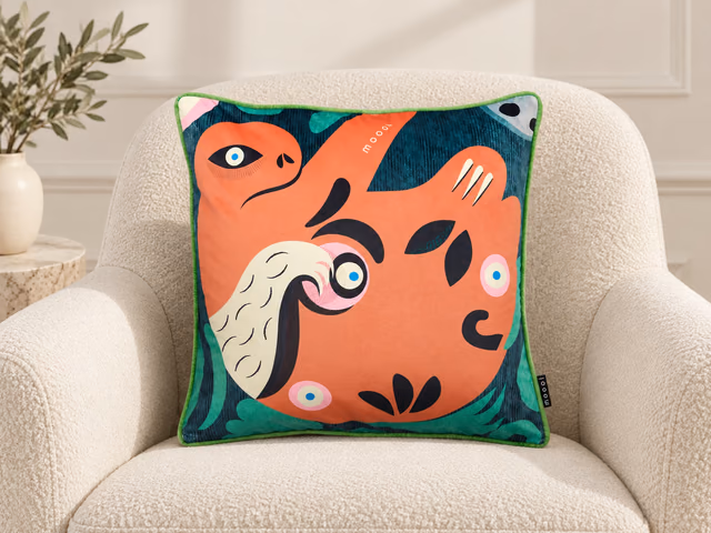 Blushing Sloth Decorative Pillow Cover by Moooi
